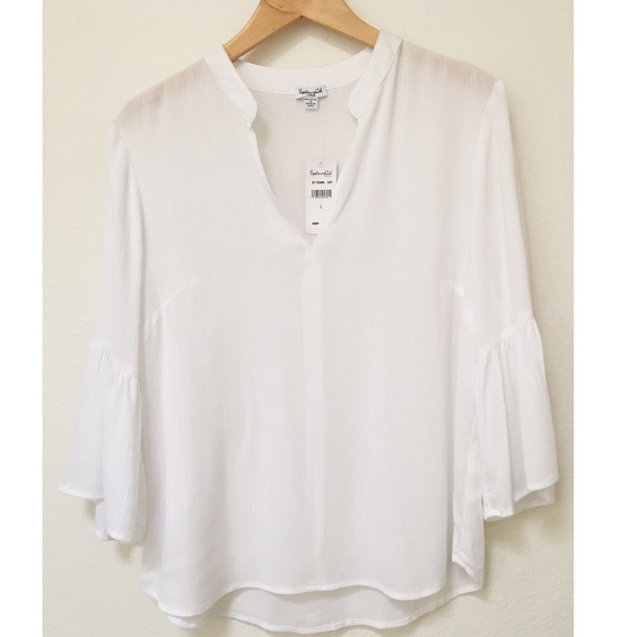 Splendid Tops - NWT Splendid White Blouse Bell Sleeve